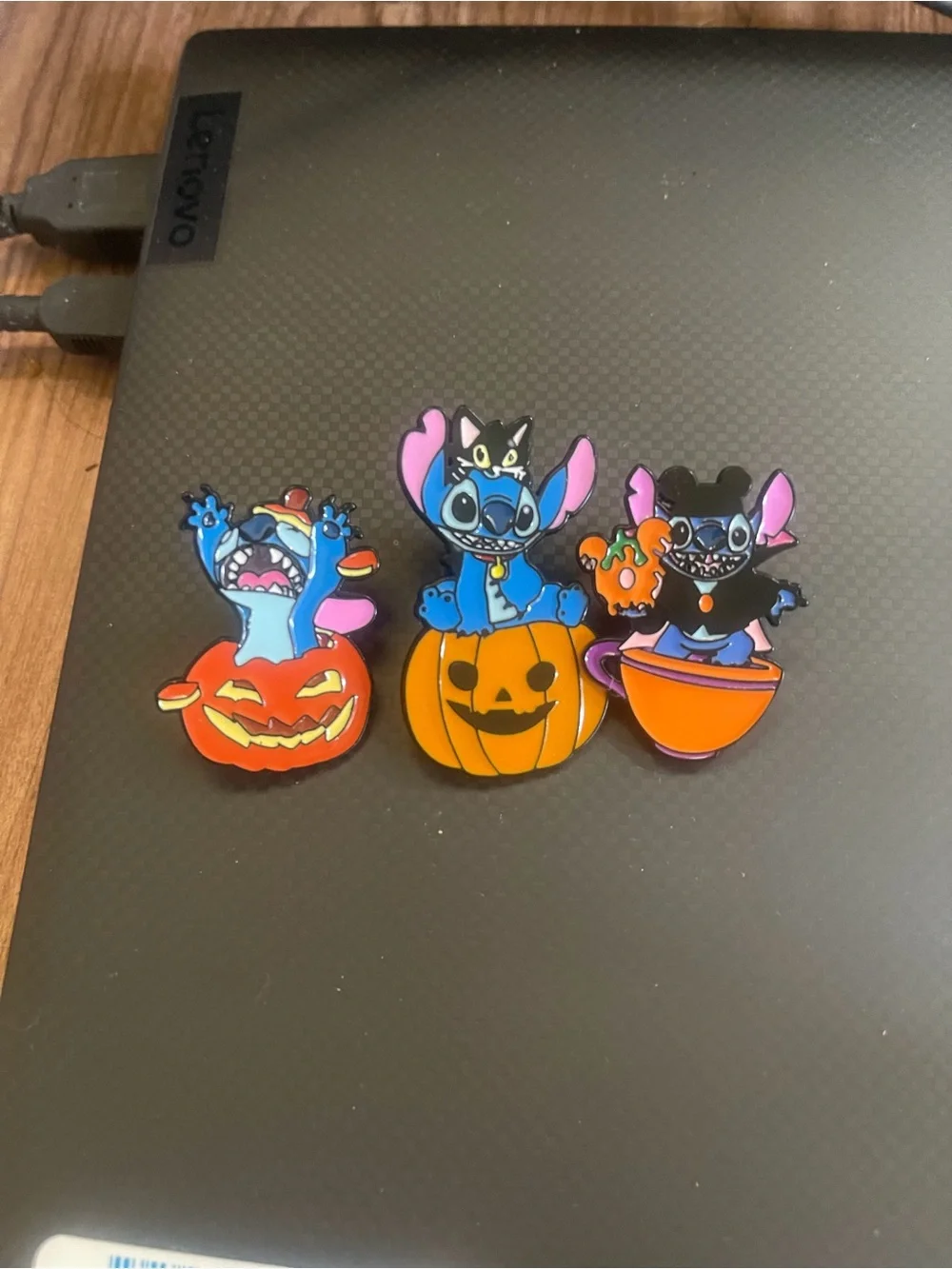 Stitch enamel pin bundle